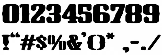 El Hispano Font OTHER CHARS