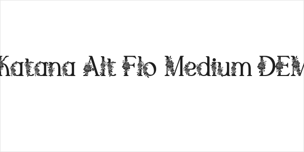 El Katana Alt Flo Medium DEMO Logo