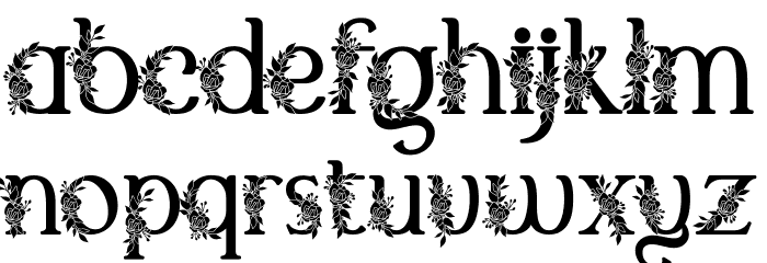 El Katana Alt Flo Medium DEMO Font LOWERCASE