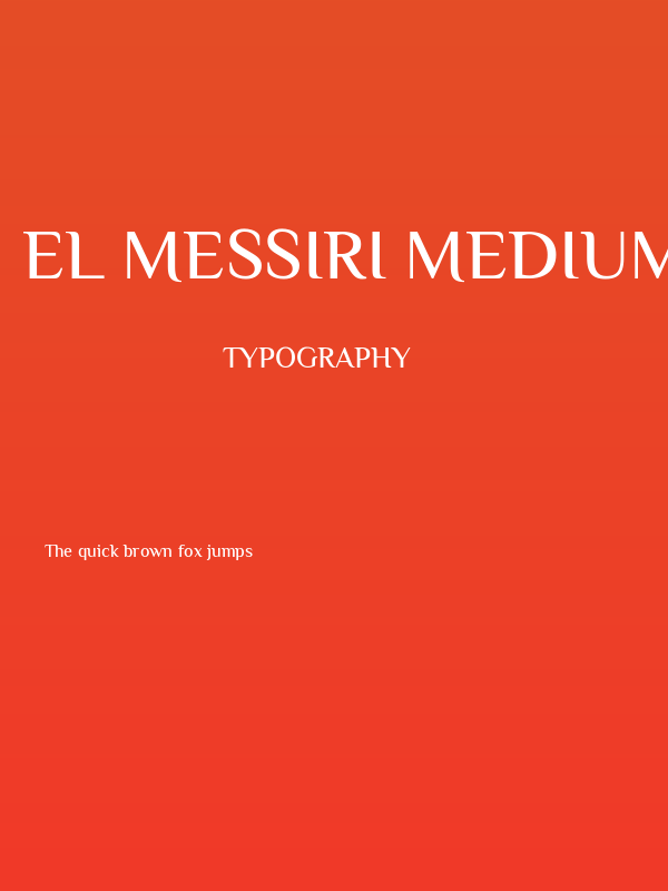 El Messiri Medium Poster