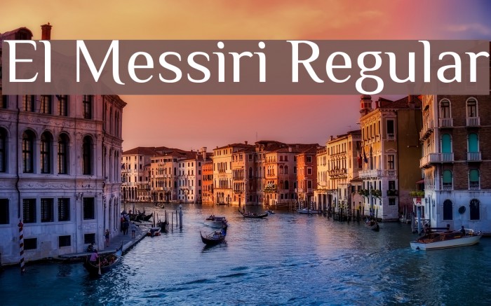 El Messiri Regular Font examples