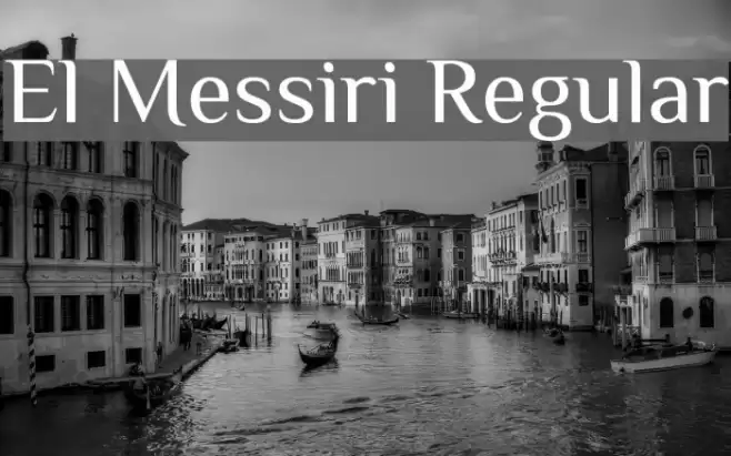 El Messiri Regular examples