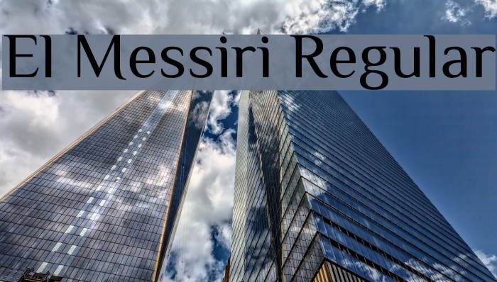 El Messiri Regular Font examples