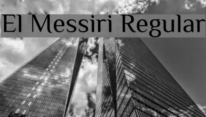 El Messiri Regular examples