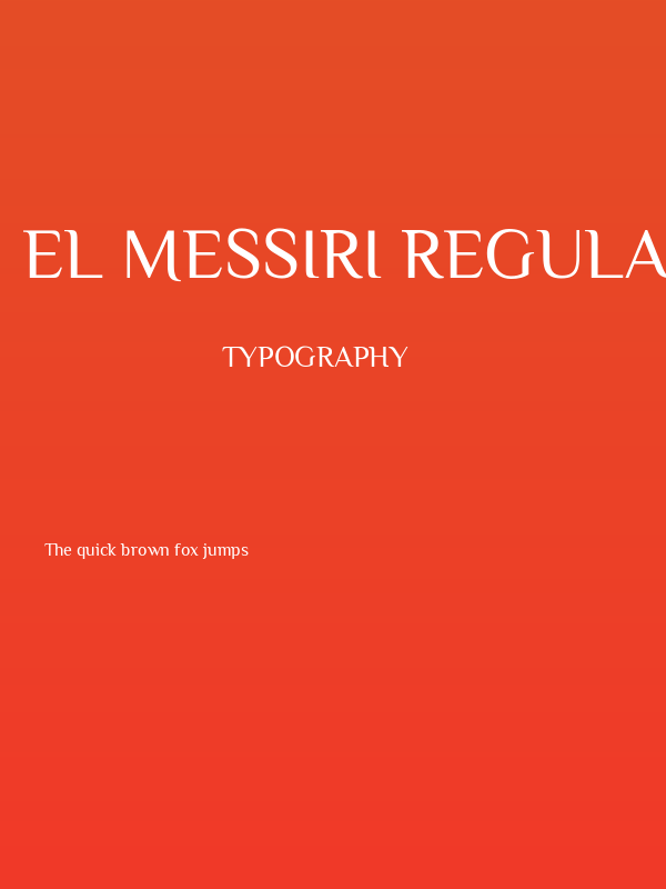 El Messiri Regular Poster