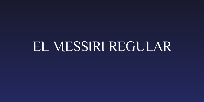 El Messiri Regular Social Header