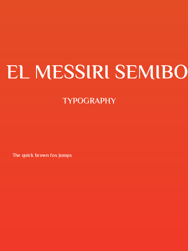 El Messiri SemiBold Poster