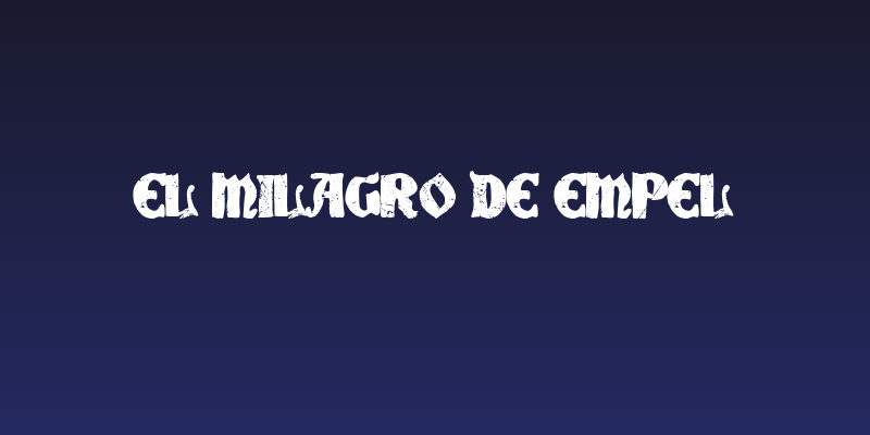 El Milagro de Empel Social Header