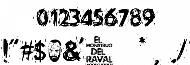 El Monstruo del Raval फ़ॉन्ट अन्य घर का काम