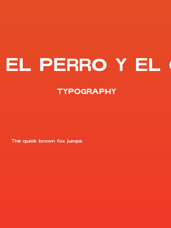 El Perro Y El Gato Words Regular Poster