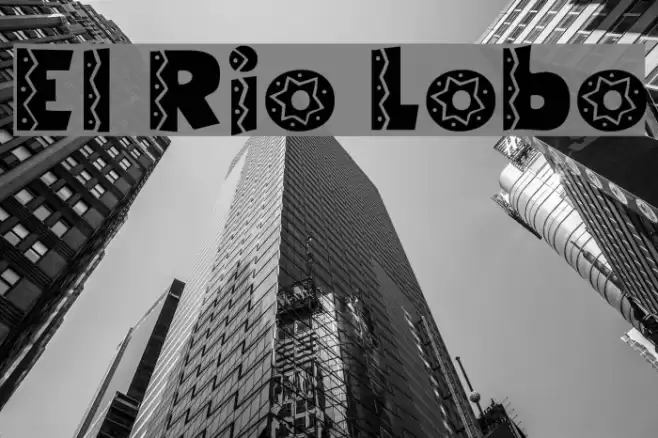 El Rio Lobo Font examples