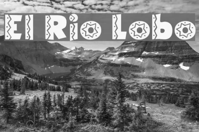 El Rio Lobo Font examples