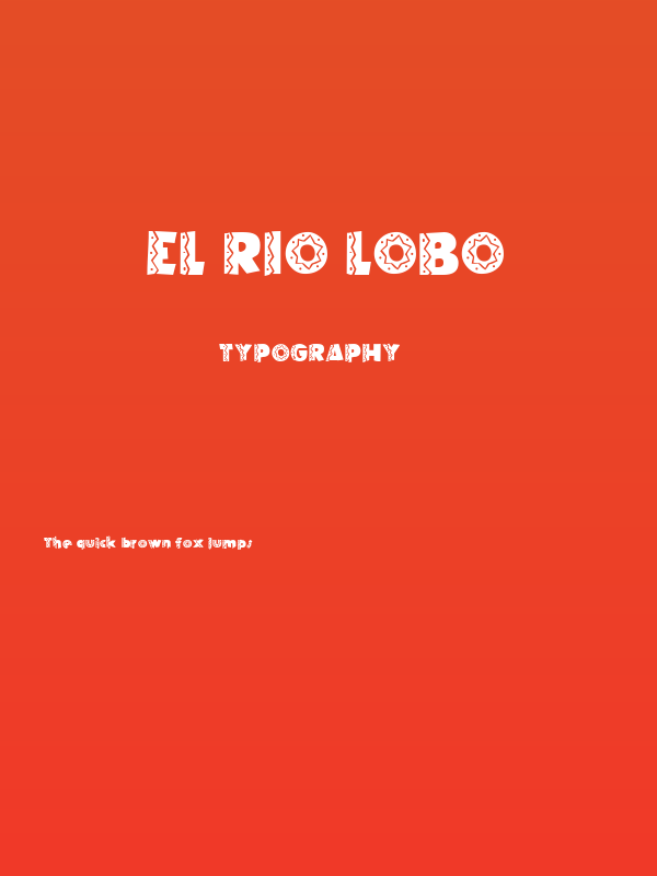 El Rio Lobo Poster