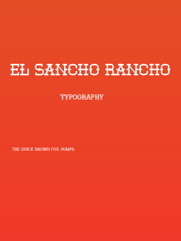 El Sancho Rancho Poster
