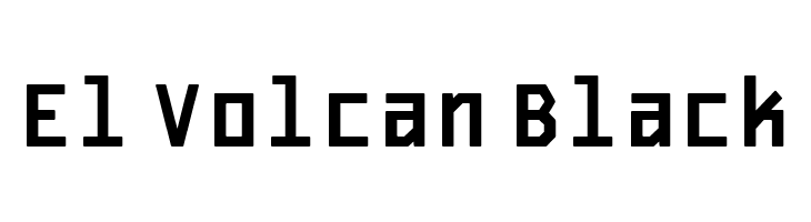 El Volcan Black  font caratteri gratis