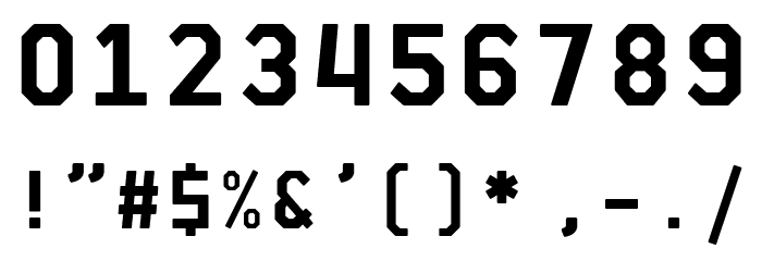 El Volcan Black Font OTHER CHARS