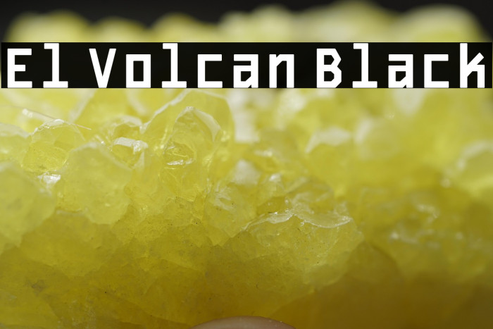 El Volcan Black Example 1