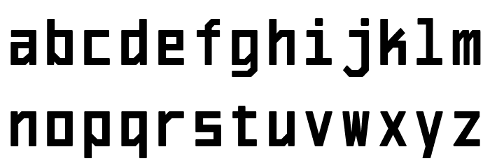 El Volcan Black Font LOWERCASE