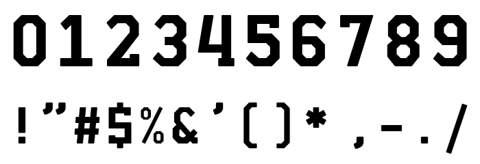 El Volcan Mecana Black Font OTHER CHARS