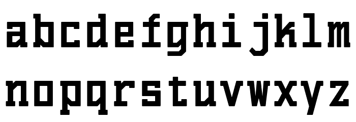 El Volcan Mecana Black Font LOWERCASE