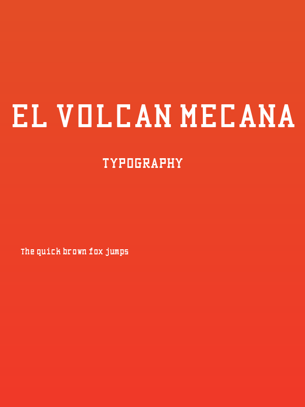 El Volcan Mecana Poster