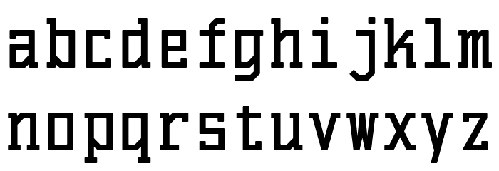 El Volcan Mecana Font LOWERCASE