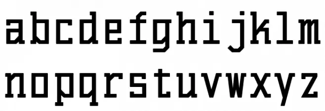 El Volcan Mecana خط أحرف صغيرة
