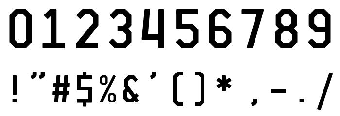 El Volcan Regular Font OTHER CHARS