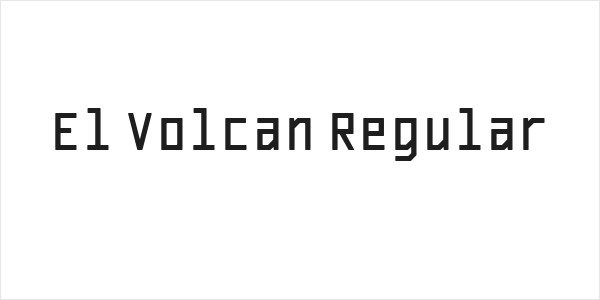 El Volcan Regular Logo