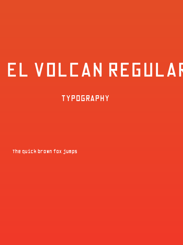 El Volcan Regular Poster