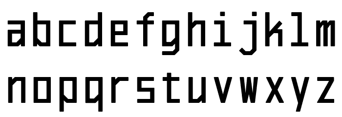 El Volcan Regular Font LOWERCASE