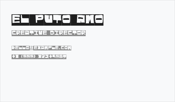 El puto amo Business Card