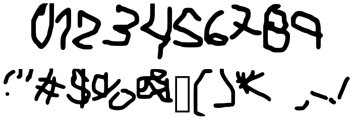 ElAngeliuXx Font OTHER CHARS