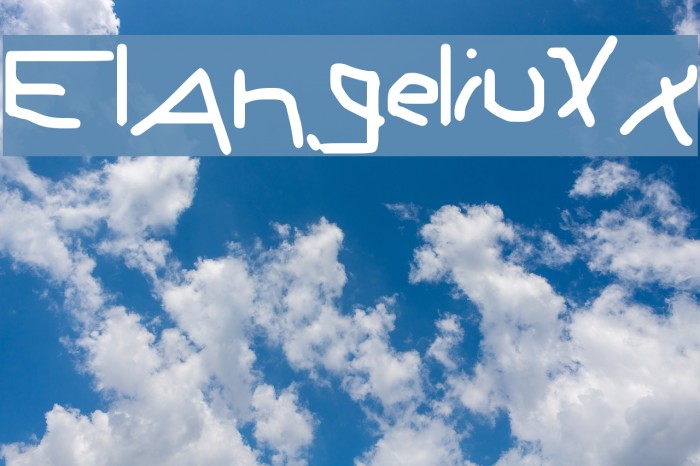 ElAngeliuXx Font examples