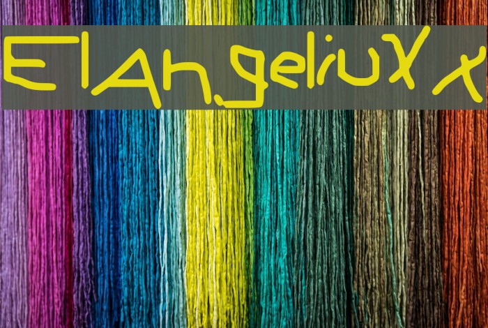 ElAngeliuXx Font examples