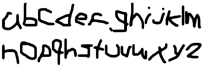 ElAngeliuXx Font LOWERCASE