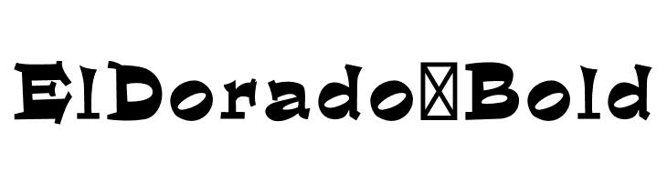 ElDorado-Bold  免费字体下载