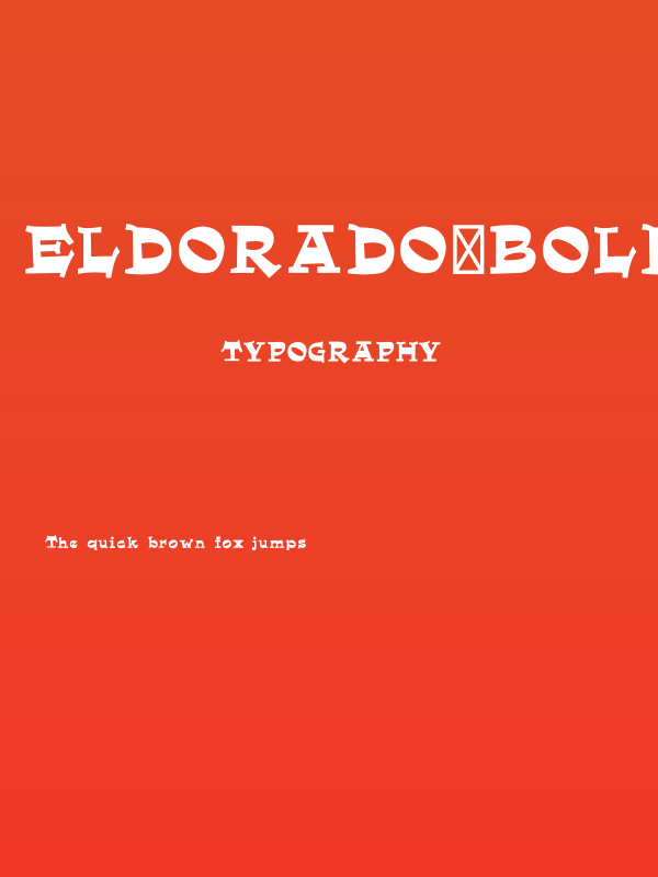 ElDorado-Bold Poster