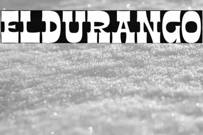 ElDurango Font examples