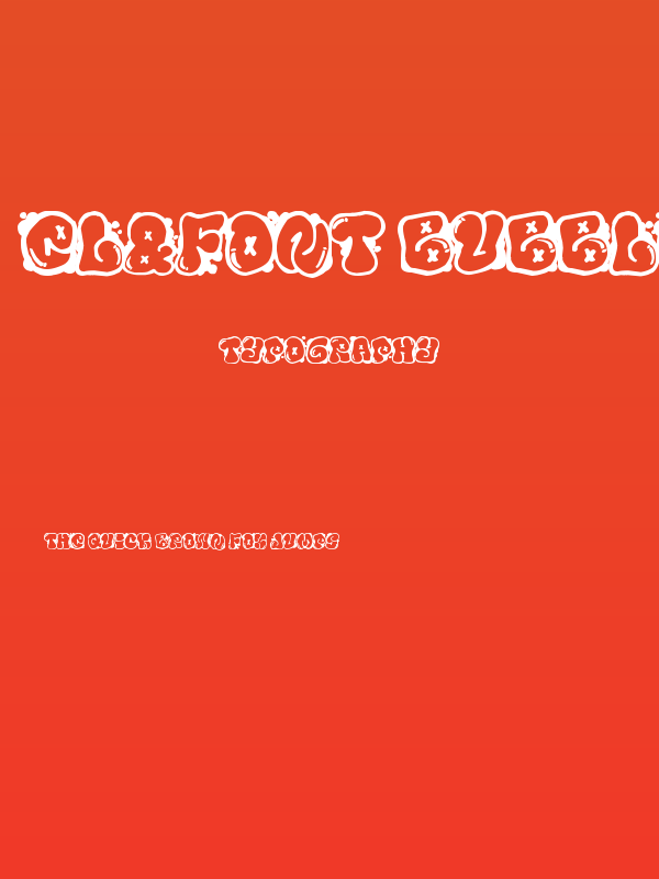 El&Font Bubble Poster