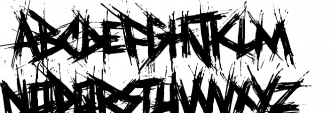 El&Font Destroy! Caratteri MINUSCOLO