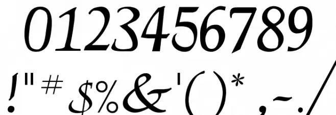 ElGar Font OTHER CHARS