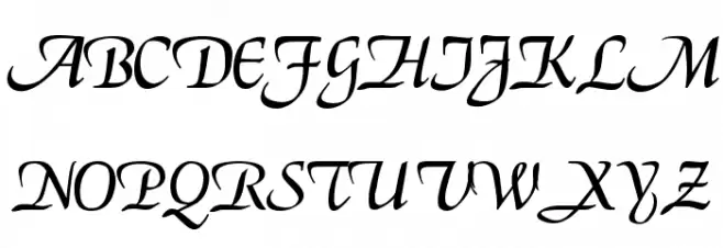 ElGar Schriftart Groß