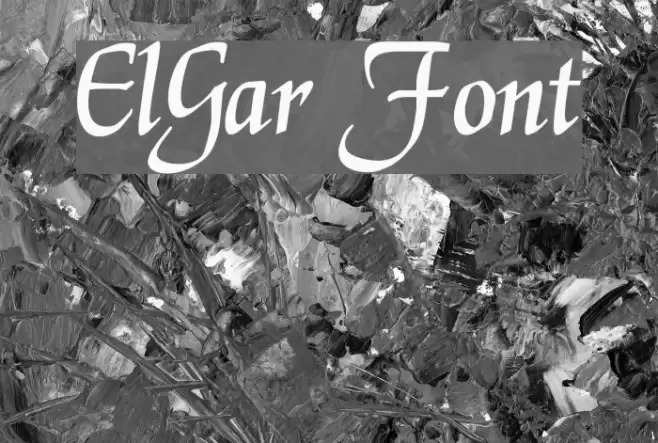 ElGar Font examples