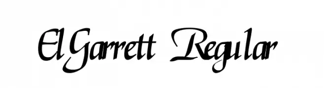 ElGarrett Regular  Frei Schriftart Herunterladen