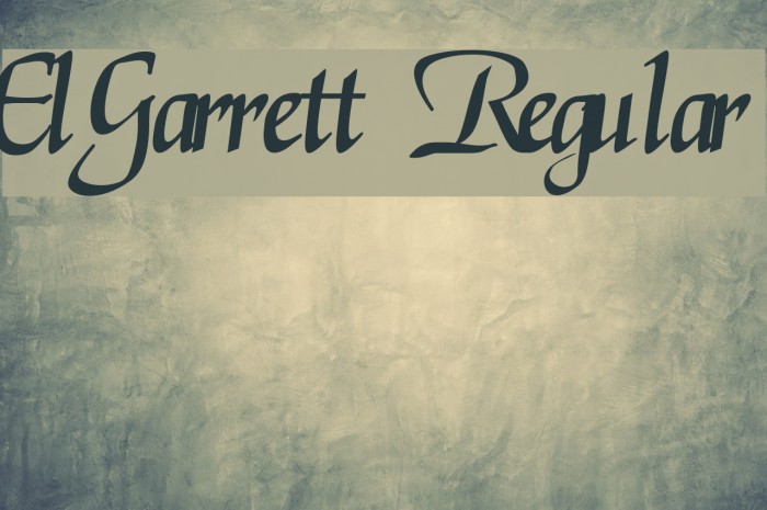 ElGarrett Regular Polices examples