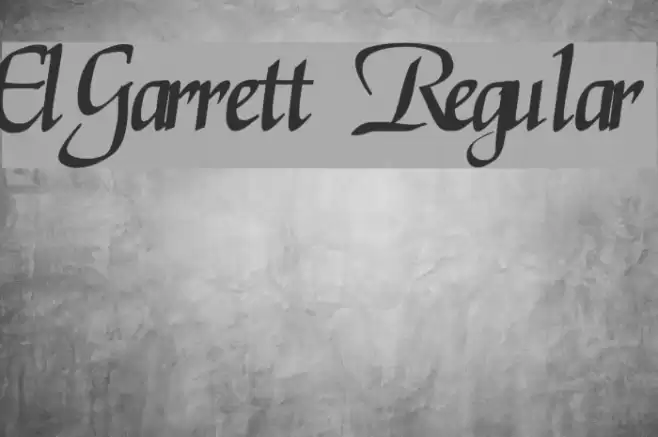 ElGarrett Regular Fuentes examples