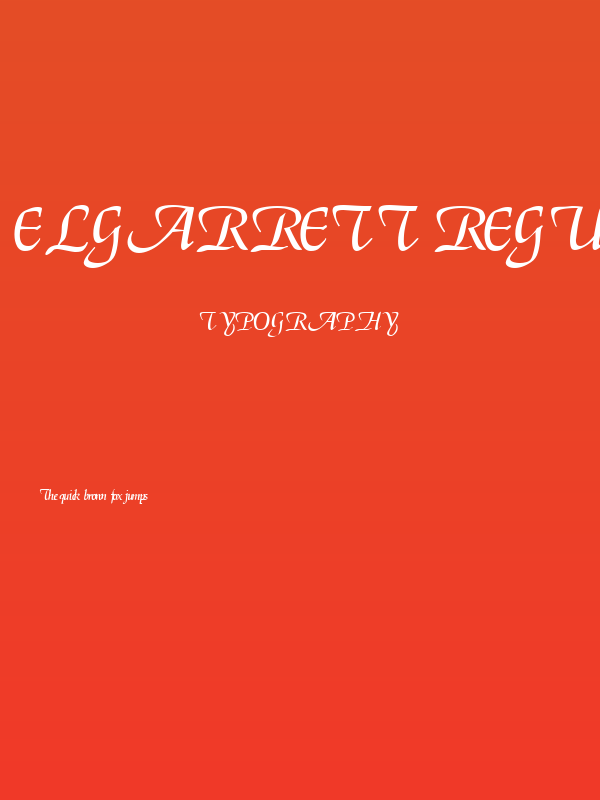 ElGarrett Regular Poster