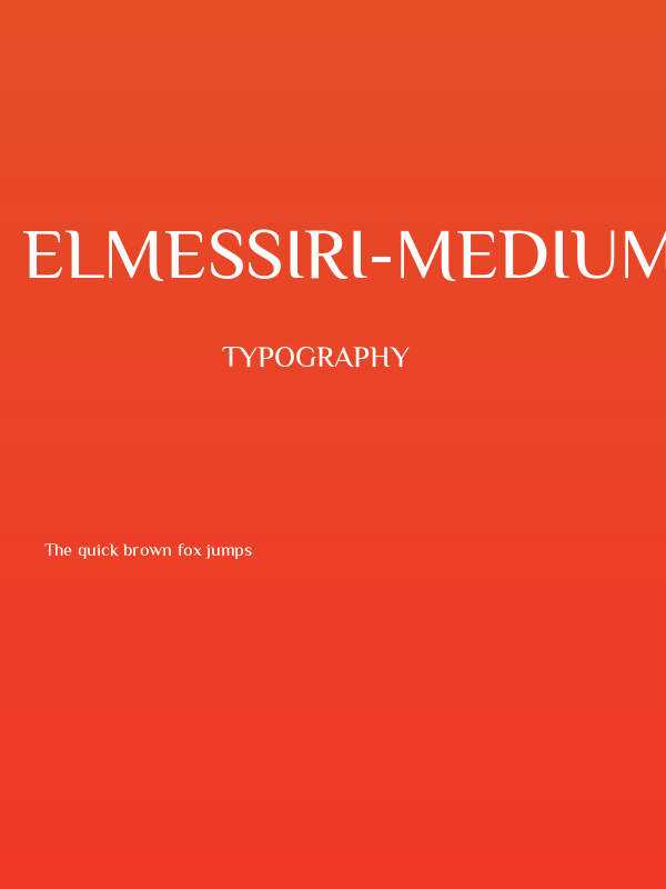 ElMessiri-Medium Poster