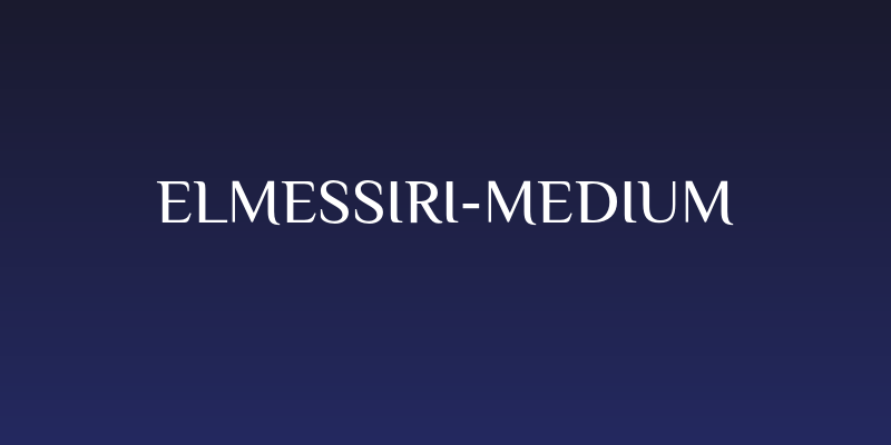 ElMessiri-Medium Social Header